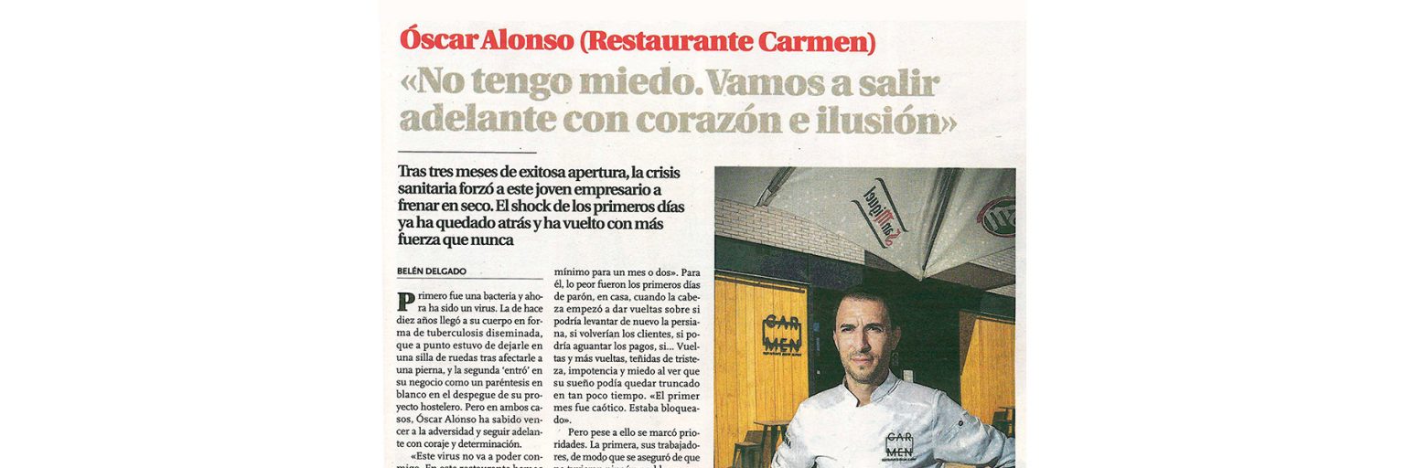 Oscar Alonso Carmen Restaurante Diario de Burgos